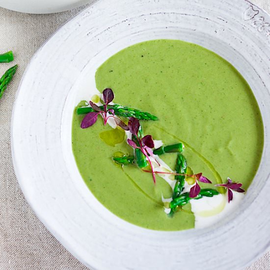 Asparagus Fennel Soup - Recipe photo by Feasting at Home