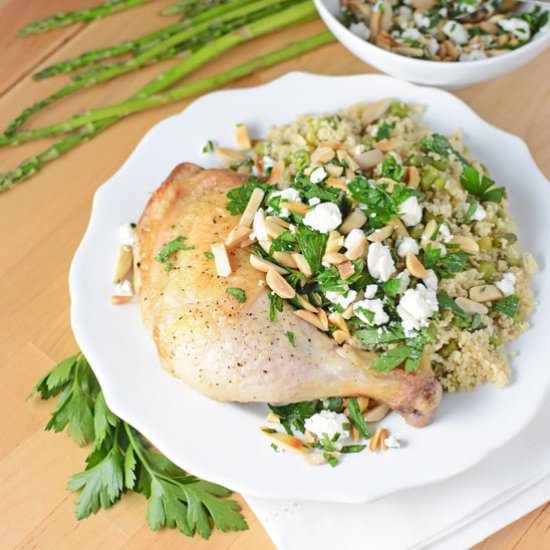 Spring Couscous and Chicken - Recipe photo by SimpleSeasonal