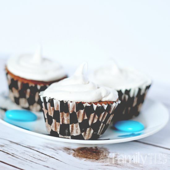 Chocolate Cupcakes & Meringue Icing - Recipe photo by My Family Ties