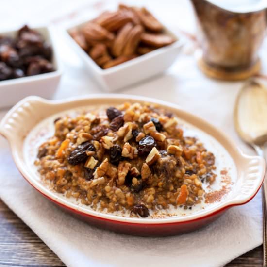 Carrot Cake Oatmeal - Recipe photo by PressureCookingToday