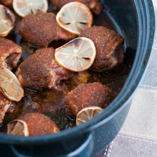 Weeknight Baked Chicken Thighs - Recipe photo by photosandfood
