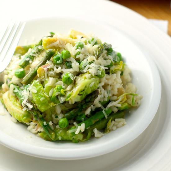 Easy Spring Green Risotto - Recipe photo by thegirlonbloor