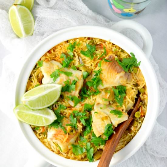 One Pot Fish Paella - Recipe photo by naivecookcooks