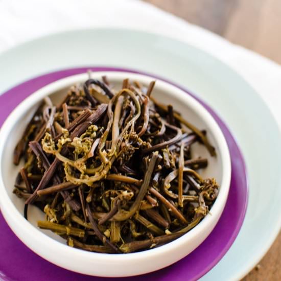Gosari Namul - Recipe photo by apricosa