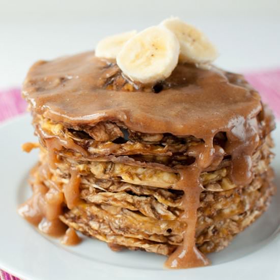 Fluffy Raw Vegan Banana Pancakes - Recipe photo by shinewithnature