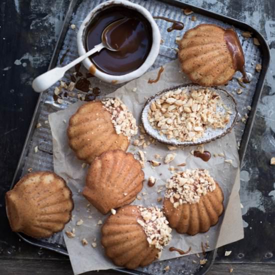Hazelnut Browned Butter Madeleines - Recipe photo by simmerandboyle