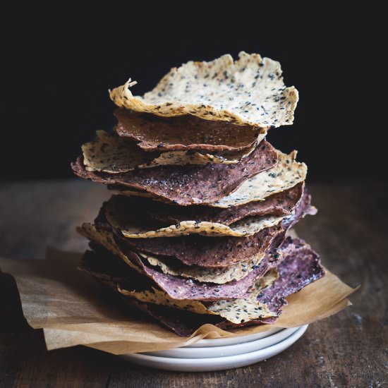 Black Sesame & Wild Rice Crackers - Recipe photo by snixykitchen
