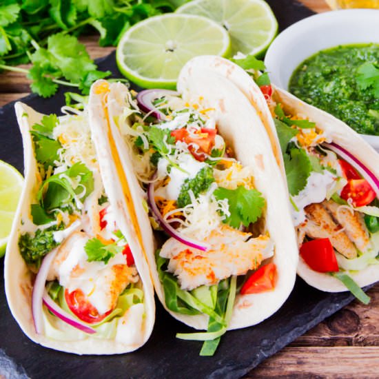 Morro Bay Fish Tacos - Recipe photo by KitchenSanctuary