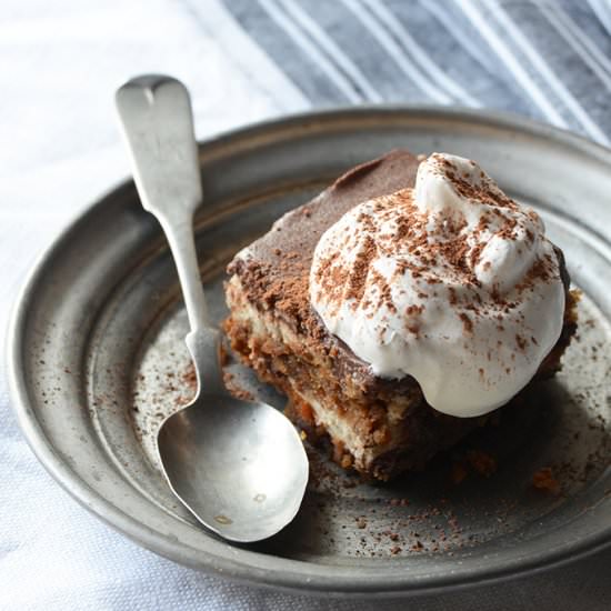 Chocolate Peanut Butter Tiramisu - Recipe photo by AnEdibleMosaic