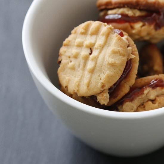 Peanut Butter and Jelly Cookies - Recipe photo by sayhellonature