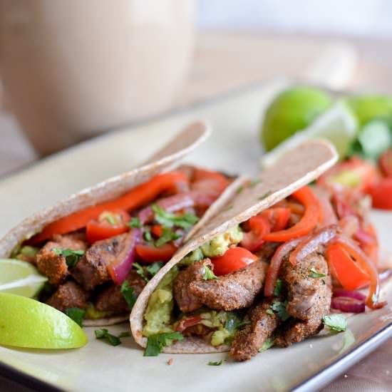 Grilled Steak Fajitas - Recipe photo by Our Wholesome Ways