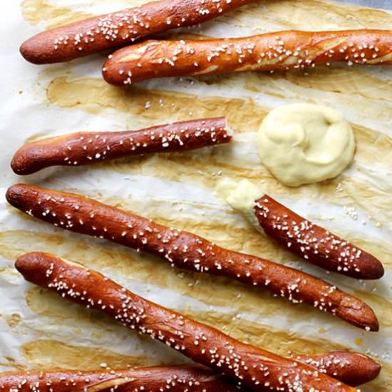 Homemade Hard Pretzel Rods - Recipe photo by girlversusdough