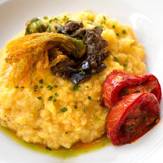 Creamy Vegan Polenta - Recipe photo by BitterSweet