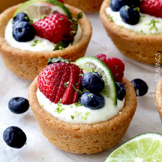 KeyLime Cheesecake Sugar CookieCups - Recipe photo by carlsbadcravings