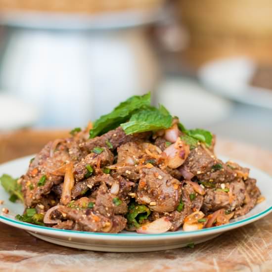 Thai Grilled Beef Salad - Recipe photo by Mark Wiens