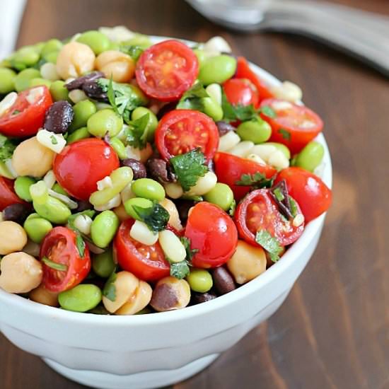 Southwestern Edamame Salad - Recipe photo by yummyhealthyeasy