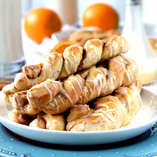 Sweet Orange Roll Breadtwists - Recipe photo by carlsbadcravings