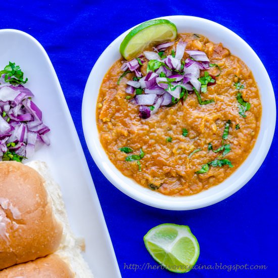 Mumbai Pav Bhaji - Recipe photo by Herbivore Cucina