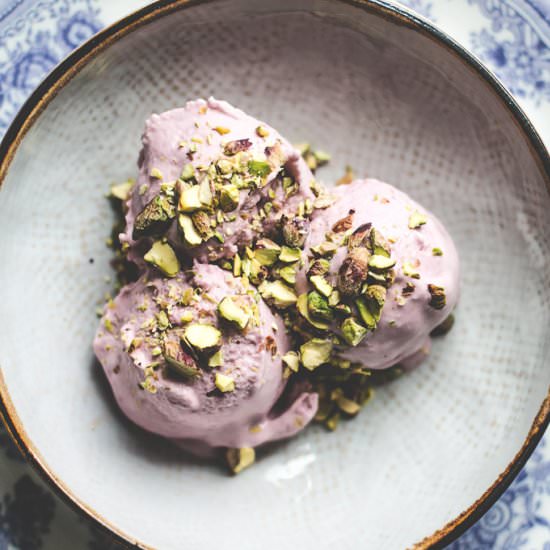 Raspberry Coconut Milk Ice Cream - Recipe photo by bakingmagique