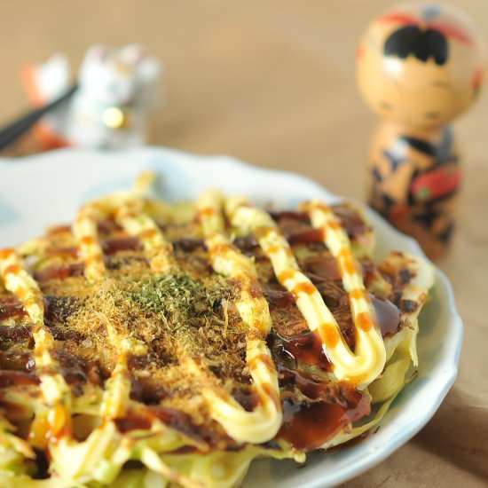 Okonomiyaki – Japanese Pancake - Recipe photo by KikuCorner
