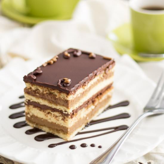 Paleo Opera Cake - Recipe photo by The Healthy Foodie