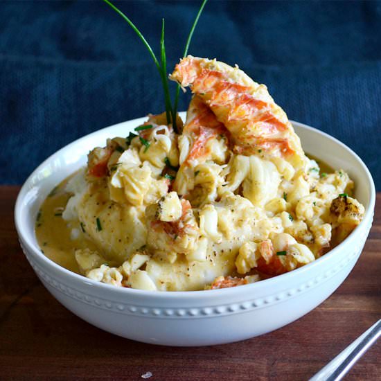 Lobster Mashed Potatoes - Recipe photo by gogogogourmet