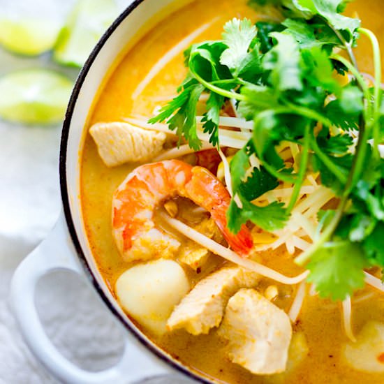 Coconut Curry Laksa - Recipe photo by Feasting at Home