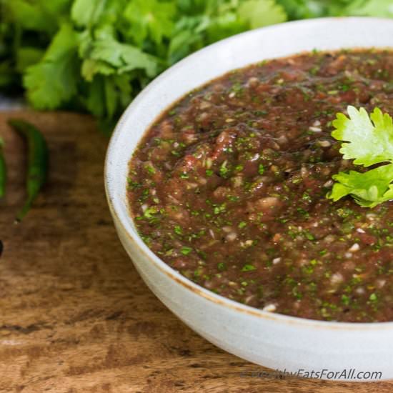 Restaurant Style Salsa and Guacamole - Recipe photo by healthyeatsforall