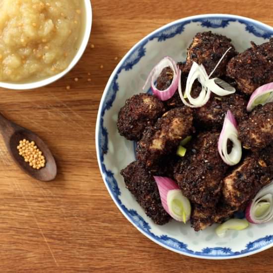 Black Rice Crusted Pork - Recipe photo by borrowedsalt