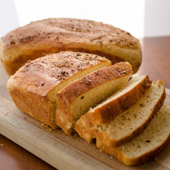 Herb Crusted Potato Bread - Recipe photo by TwistedTastes