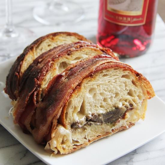 Bacon Inverted Grilled Cheese - Recipe photo by brunchnbites