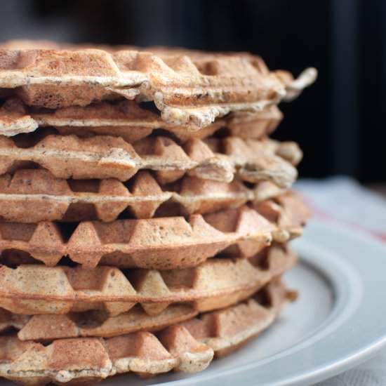 Nutty Whole-Grain Waffles - Recipe photo by tootsweetness