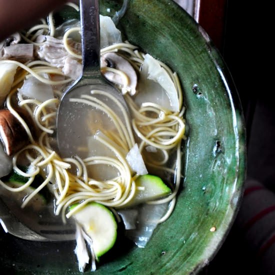 Chicken Noodle Soup - Recipe photo by peppercorns