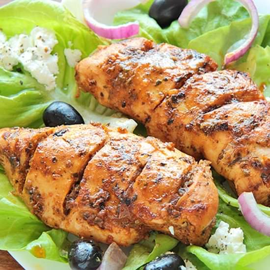 Easy Greek Marinated Chicken - Recipe photo by cakescottage