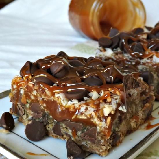 Coconut Caramel Cookie Bars - Recipe photo by cupcakestocaviar