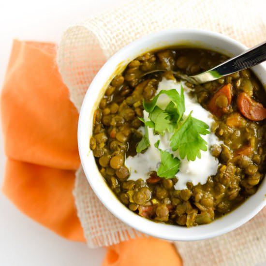 Coconut Sweet Potato & Lentil Stew - Recipe photo by thingsimadetoday