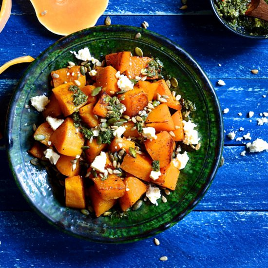 Coriander Roasted Butternut - Recipe photo by Bibbyskitchenat36