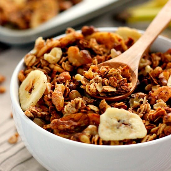Banana Bread Granola - Recipe photo by pumpkinnspice