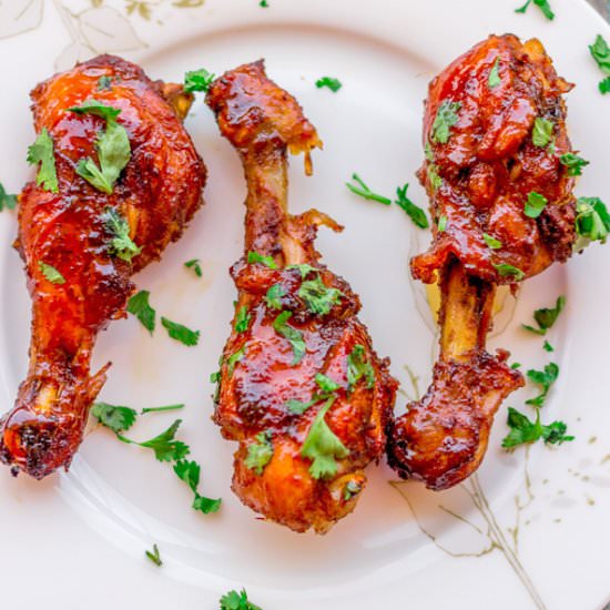 Honey Glazed Baked Chicken Legs - Recipe photo by Priyanka DK