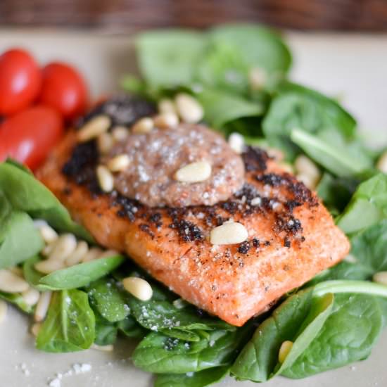 Parmesan Crusted Salmon - Recipe photo by Our Wholesome Ways