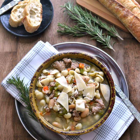 Pasta e Fagioli - Recipe photo by lemontreedwelling