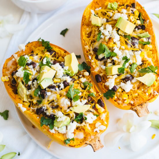 Southwestern Spaghetti Squash Bowl - Recipe photo by theblondechef