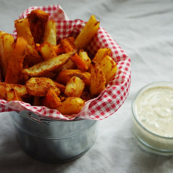 Southern Fries & Cool Ranch Dip - Recipe photo by euphoricvegan