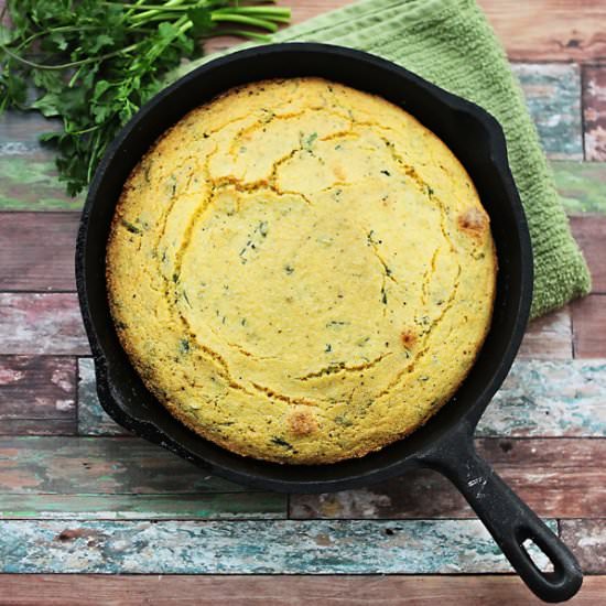 Cilantro Cornbread - Recipe photo by SweetTMakes3