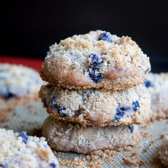 Blueberry Streusel Muffin Cookies - Recipe photo by heartsinmyoven