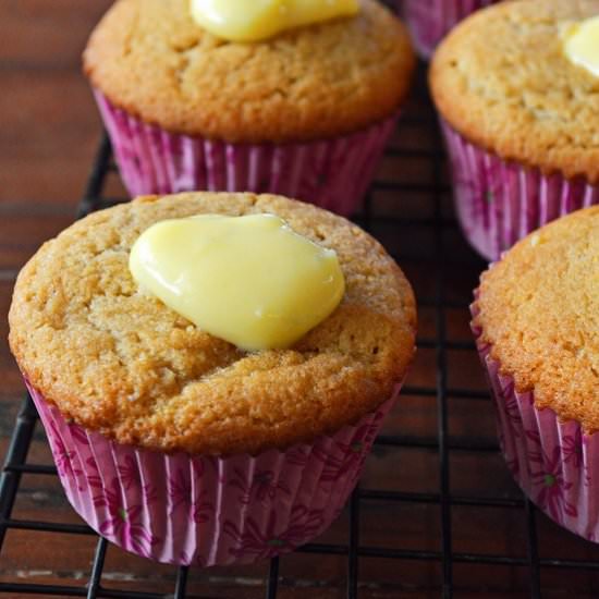 Coconut Cupcakes with Lime Curd - Recipe photo by Breezy Bakes