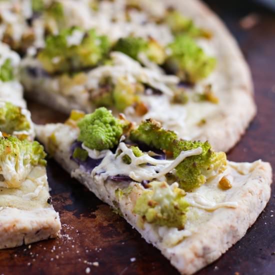 Romanesco Vegan White Pizza - Recipe photo by stephinthyme