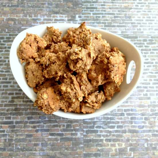 Pecan Butter Oatmeal Cookies - Recipe photo by fittingintovegan