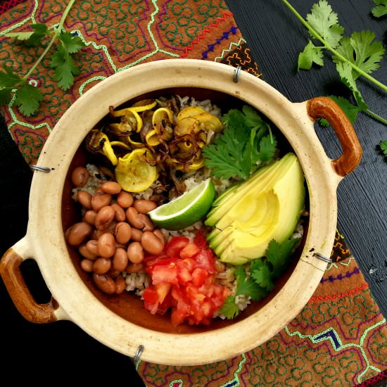 Brown Rice and Bean Bowl - Recipe photo by cleanfooddirtygirl