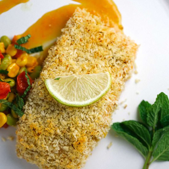 Crunchy Honey Mustard Salmon - Recipe photo by Jessica Gavin